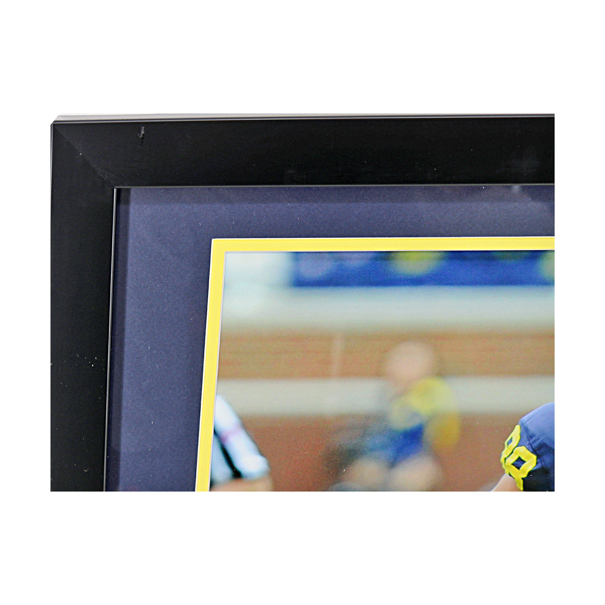 Jake Butt Signed Michigan Wolverines 16x20 Running Framed Photo (JSA COA) - Frame View