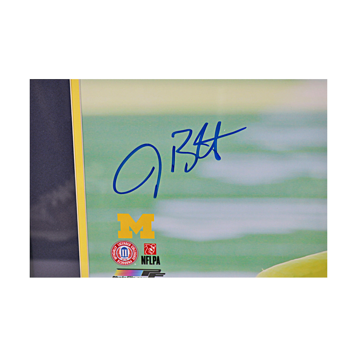 Jake Butt Signed Michigan Wolverines 16x20 Celebration Framed Photo (JSA COA) - Signature View