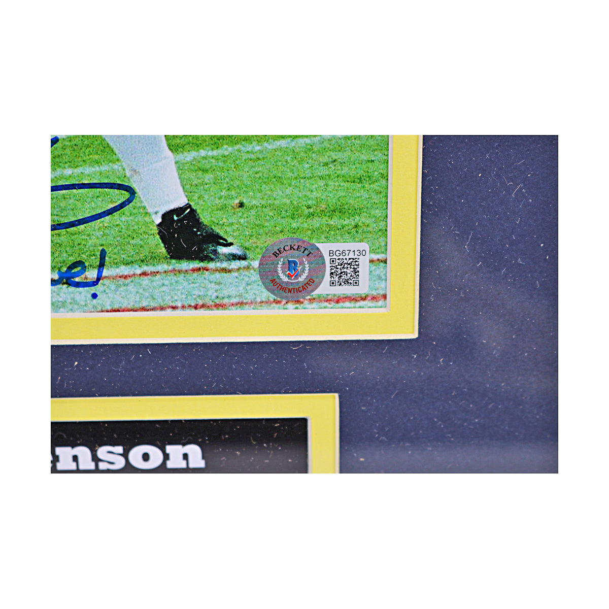 Drew Henson Signed Michigan Wolverines 8x10 Framed Photo (Beckett Auth) - Sticker View