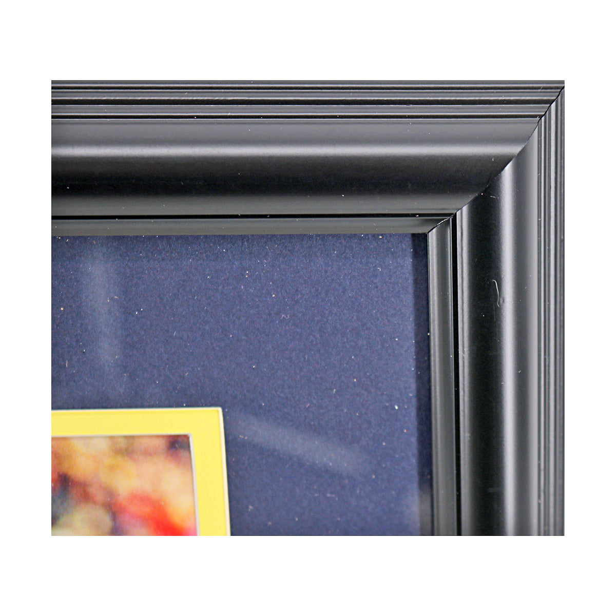 Anthony Thomas Signed Michigan Wolverines 8x10 vs Illinois Framed Photo (SC COA) In Navy - Frame View