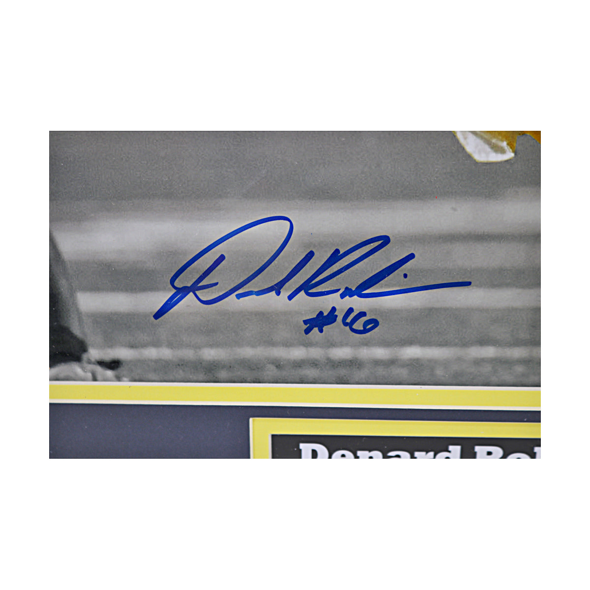 Denard Robinson Signed Michigan Wolverines 16x20 Framed Photo (JSA COA) - Signature View