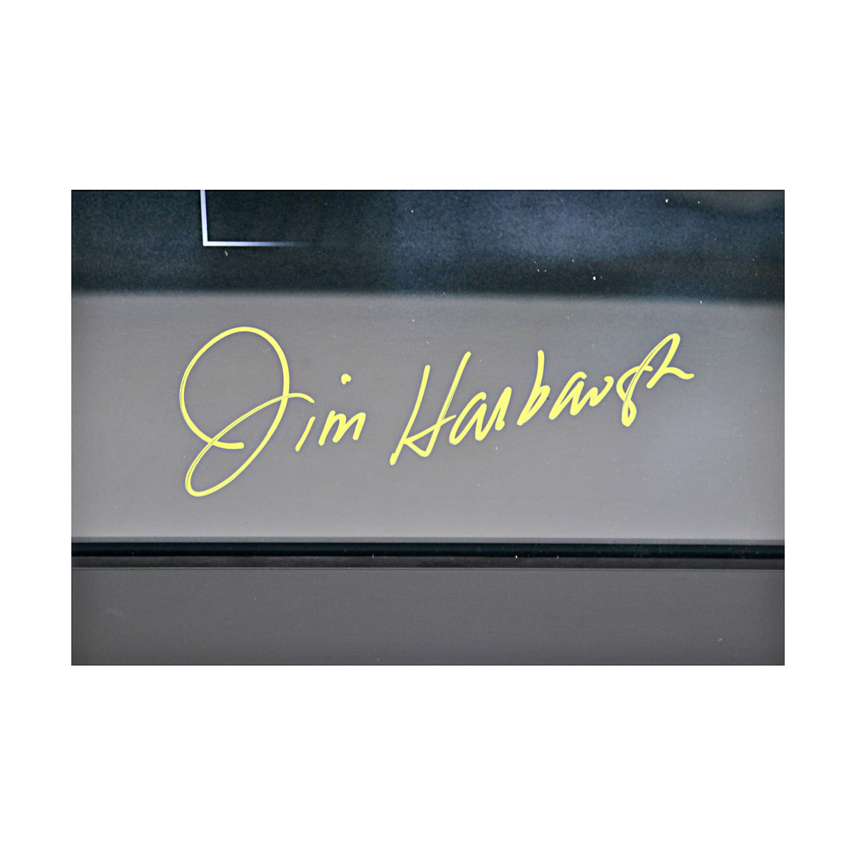 Jim Harbaugh Michigan Wolverines Signed 20x24 Quote Framed Photo (Fanatics) - Signature View
