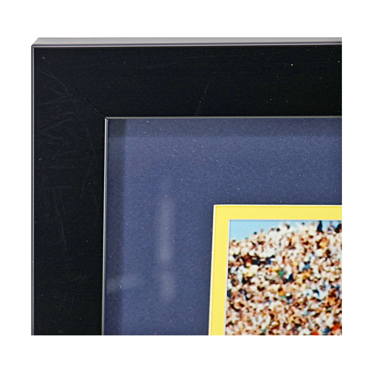 Jim Harbaugh Michigan Wolverines Autographed Signed 8x10 Celebration Framed Photo (Beckett COA) - Frame View