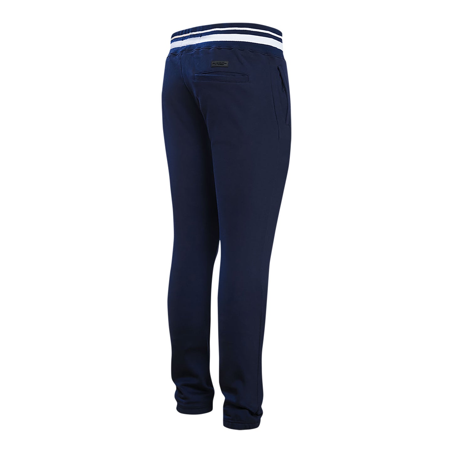 Michigan Wolverines Classic Stacked Logo Fleece Sweatpants In Navy - Back View