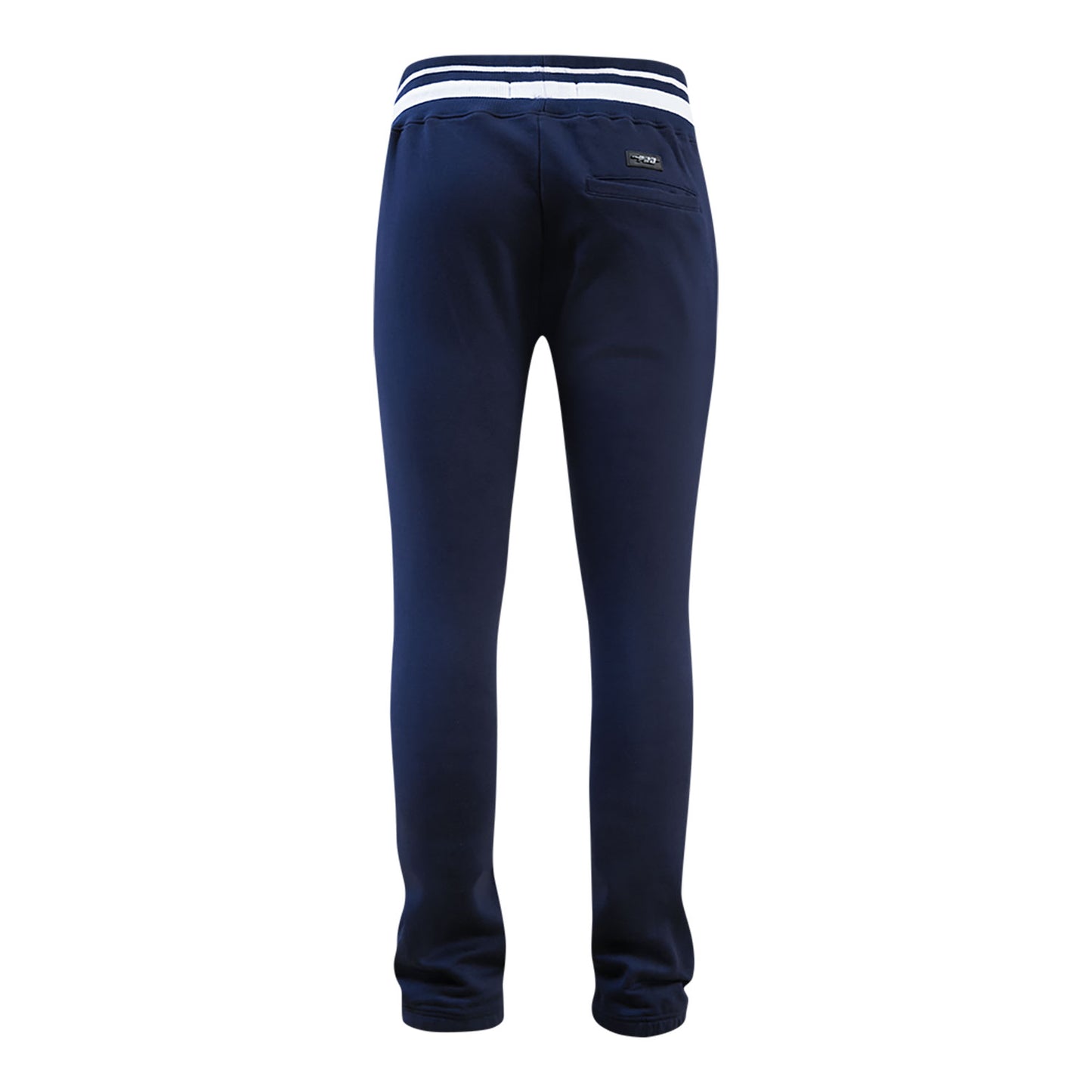 Michigan Wolverines Classic Stacked Logo Fleece Sweatpants In Navy - Back View