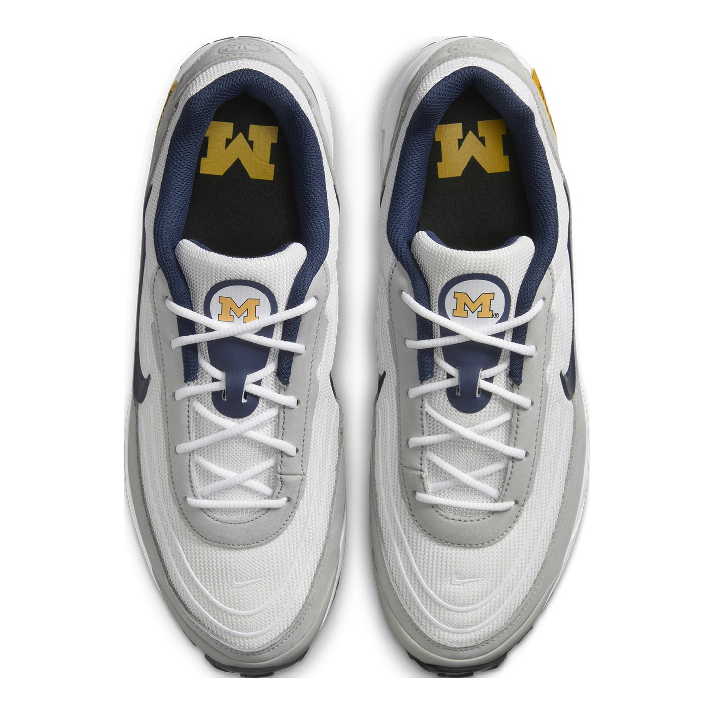 Michigan Wolverines Nike Air Max Verse Shoes - Above View