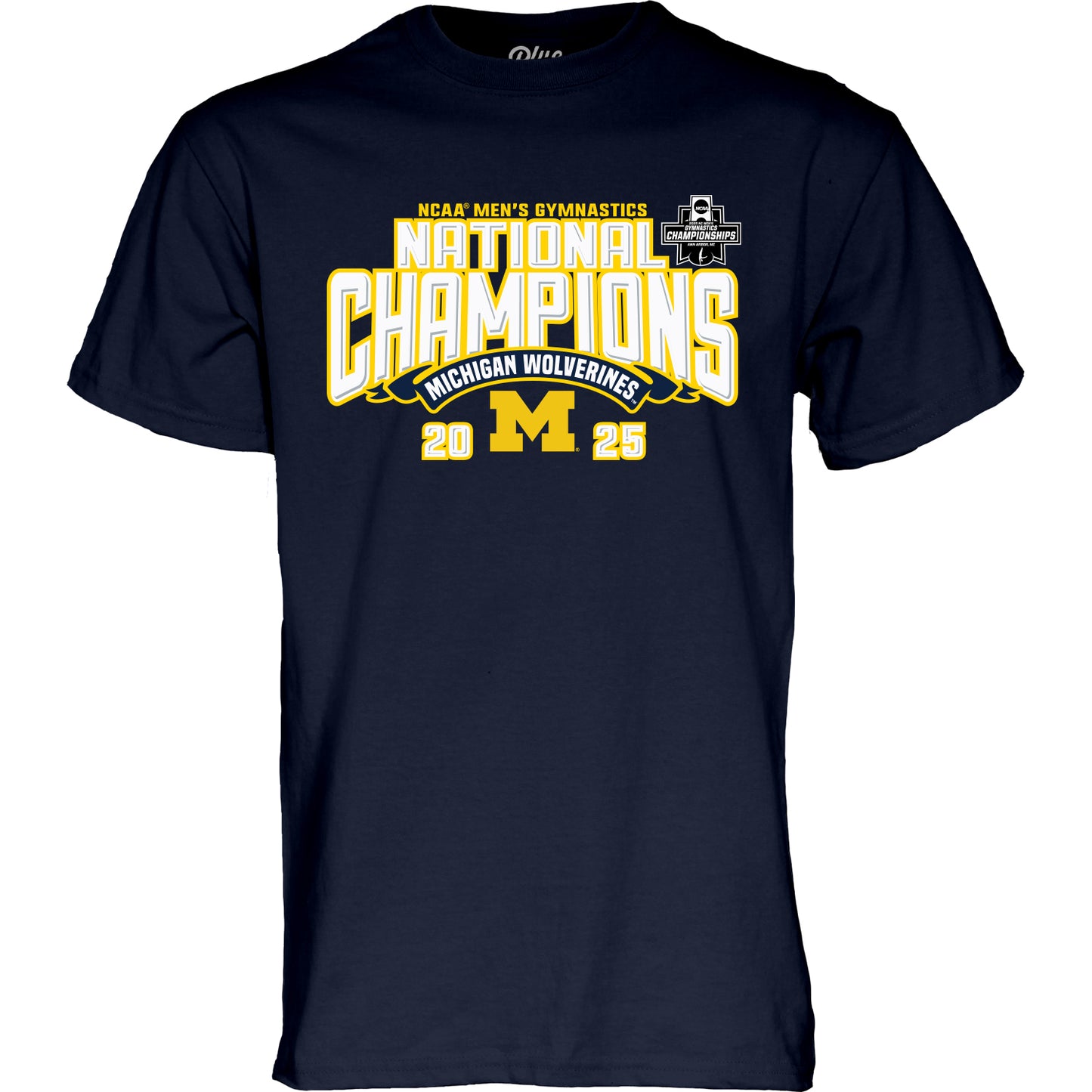 Michigan Wolverines Men's Gymnastics National Champions T-Shirt
