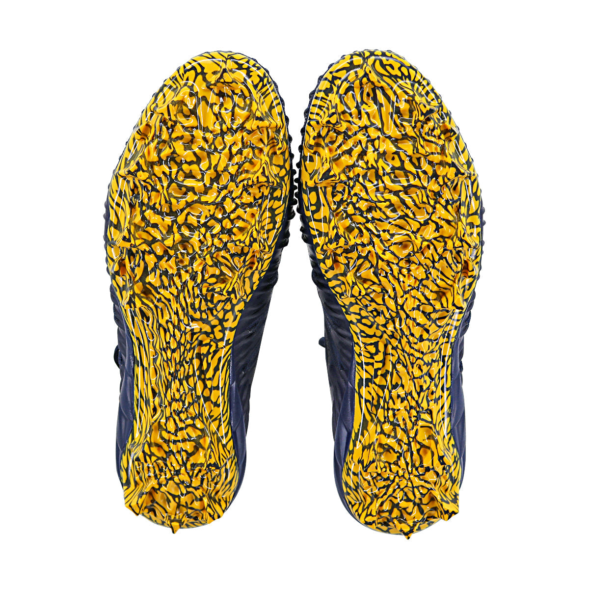Jordan Brand Alpha Menace Elite University of Michigan Team Issued Cleats Size 12.5 In Blue - Under View
