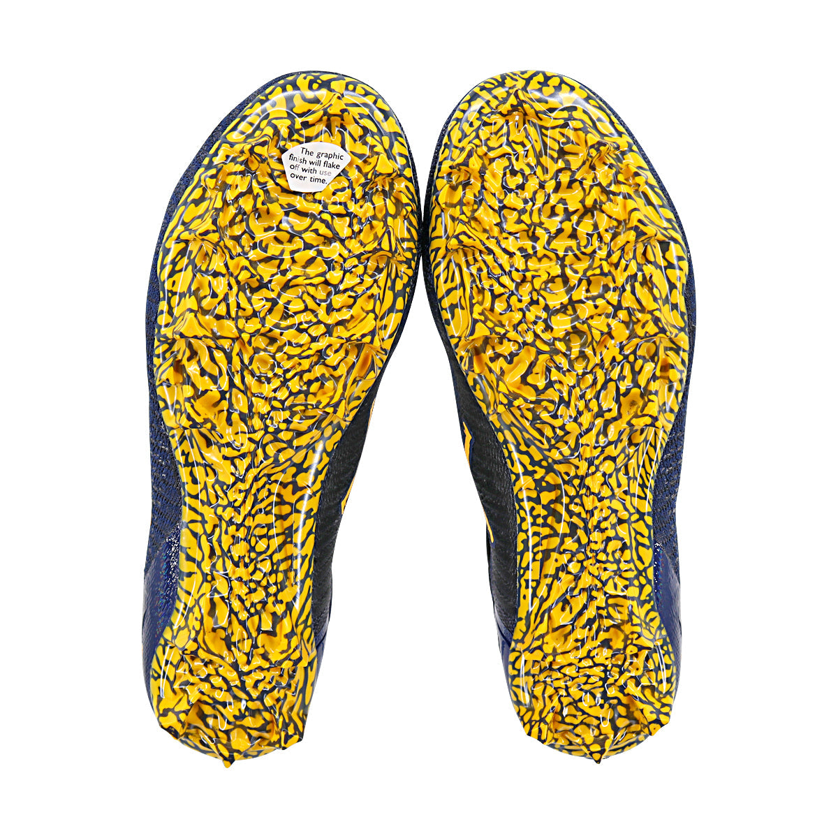 Jordan Brand Alpha Menace Elite 2 University of Michigan Team Issued Cleats Size 17 In Blue - Under View