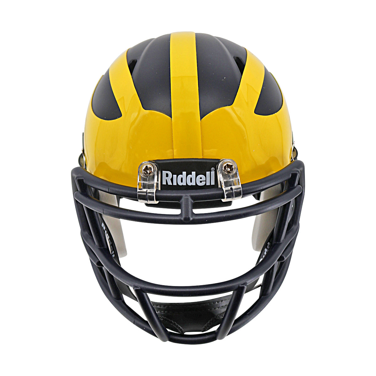 Colston Loveland Autographed Signed Michigan Wolverines Speed Mini Helmet (Beckett Auth) - Front View