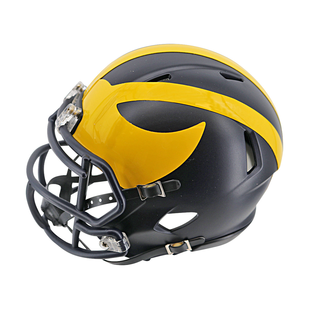Colston Loveland Autographed Signed Michigan Wolverines Speed Mini Helmet (Beckett Auth) - Left Side View