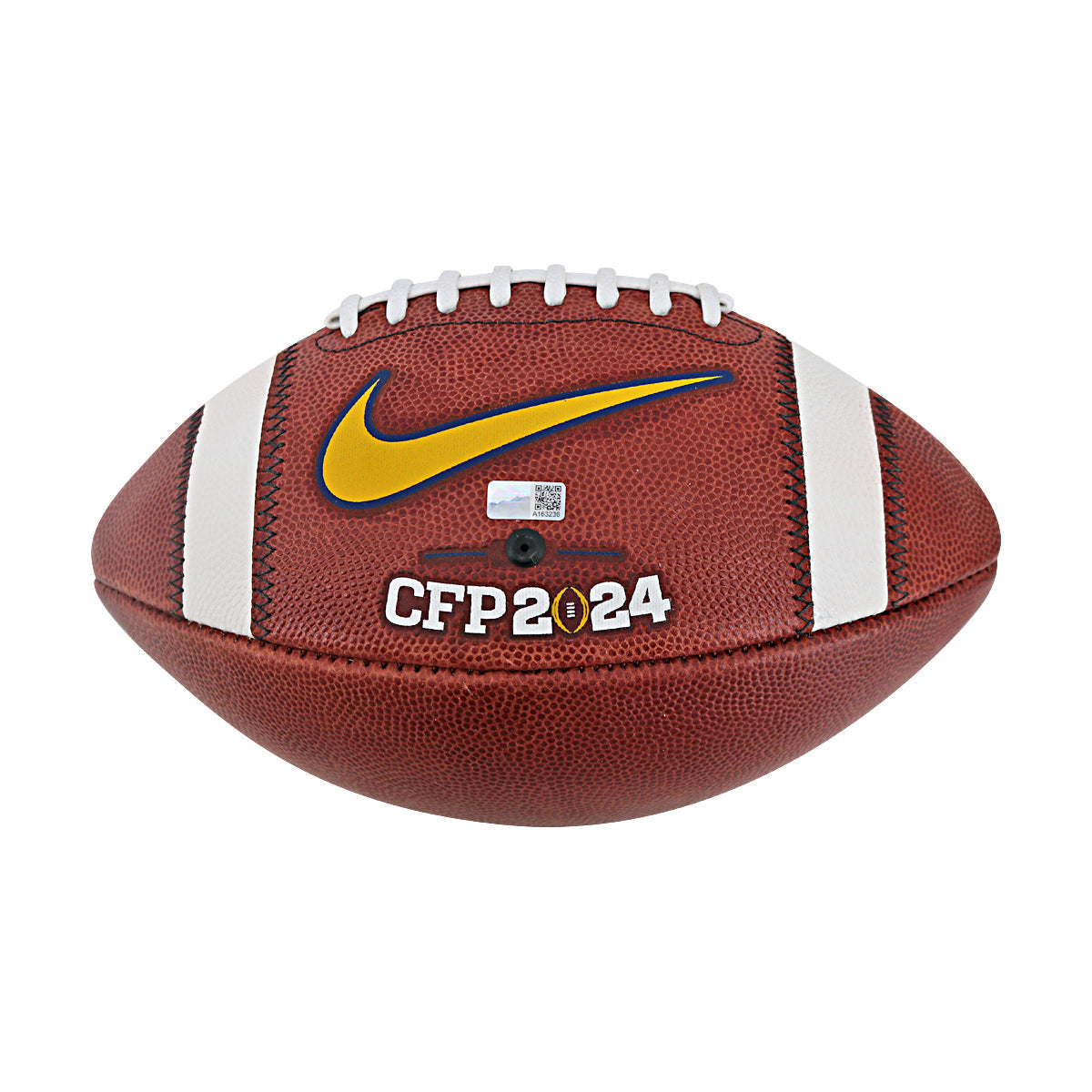 JJ McCarthy University of Michigan Autographed Signed Inscribed '23 Natl Champs' Team Issued CFP2024 Nike Michigan Football (CX Auth) - Back View