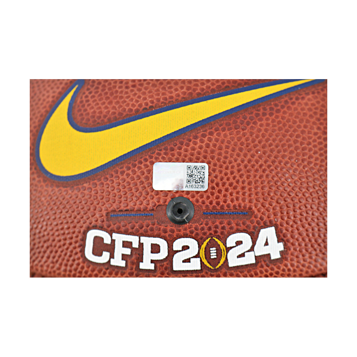 JJ McCarthy University of Michigan Autographed Signed Inscribed '23 Natl Champs' Team Issued CFP2024 Nike Michigan Football (CX Auth) - Sticker View