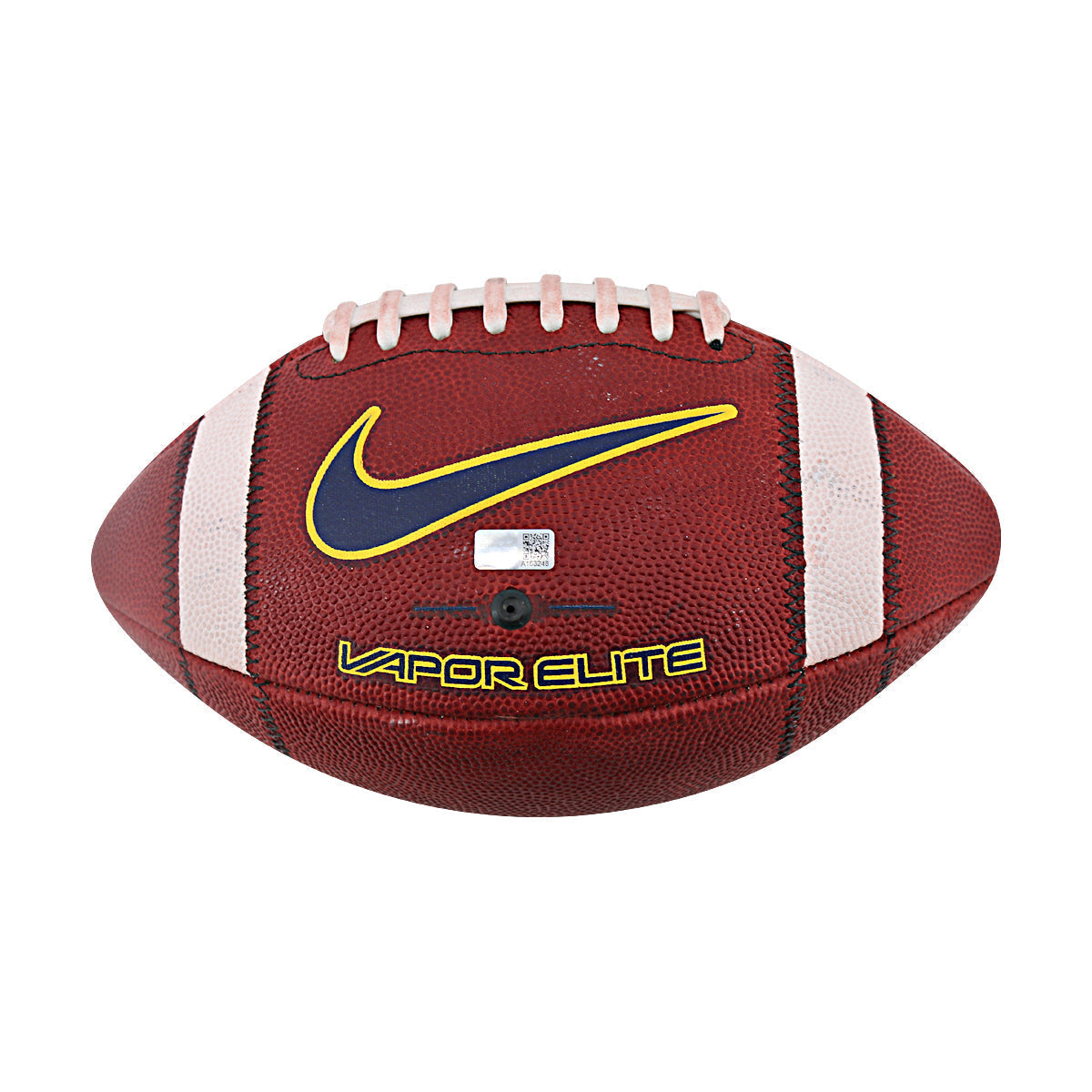 JJ McCarthy University of Michigan Autographed Team Issued Nike Vapor Elite Ball #204 Football (CX Auth) - Front View 2