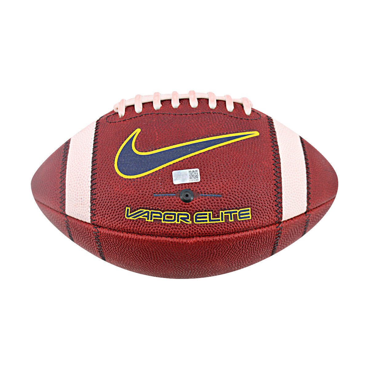 JJ McCarthy University of Michigan Autographed Team Issued Nike Vapor Elite Ball #223 Football (CX Auth) - Front View 2