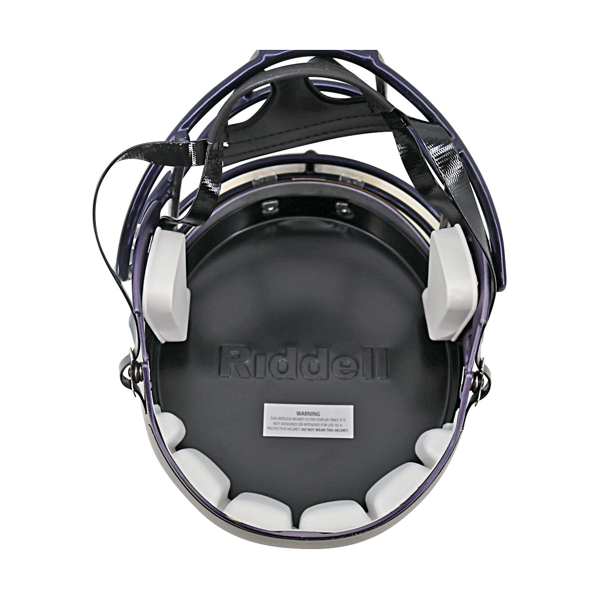 JJ McCarthy University of Michigan Autographed Riddell Full Size Replica Speed Helmet (Beckett Auth) - Inside View