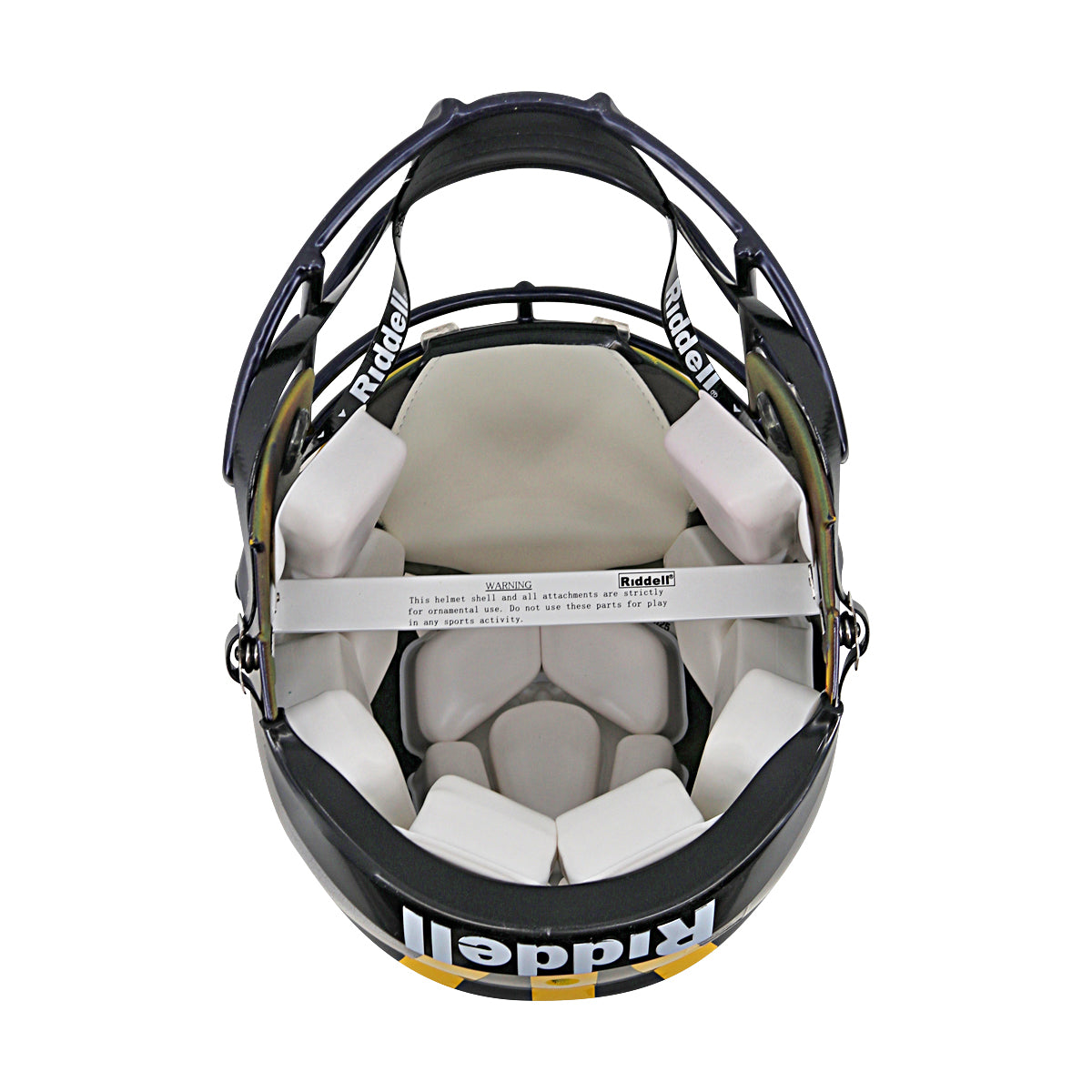 JJ McCarthy University of Michigan Autographed Riddell Full Size Authentic Speed Helmet (Beckett Auth) - Inside View