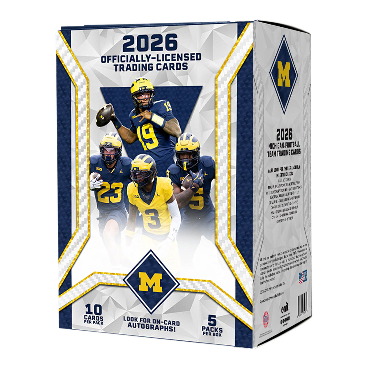 ONIT Michigan Wolverines Football 2026 NIL Trading Card Value Box