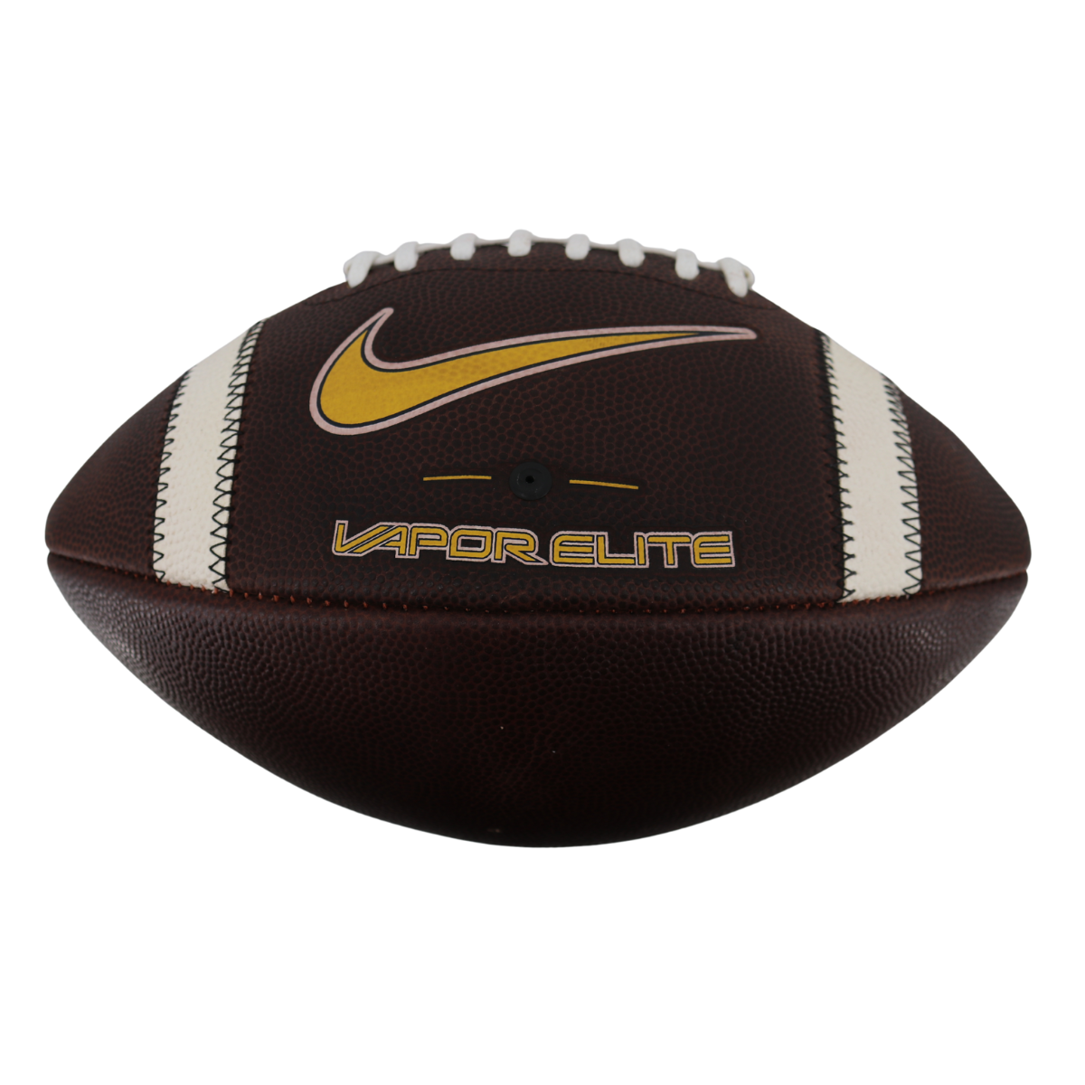 Michigan Wolverines 2024 Team Issued Nike Vapor Elite #139 Dark Brown Football In Brown - Back View