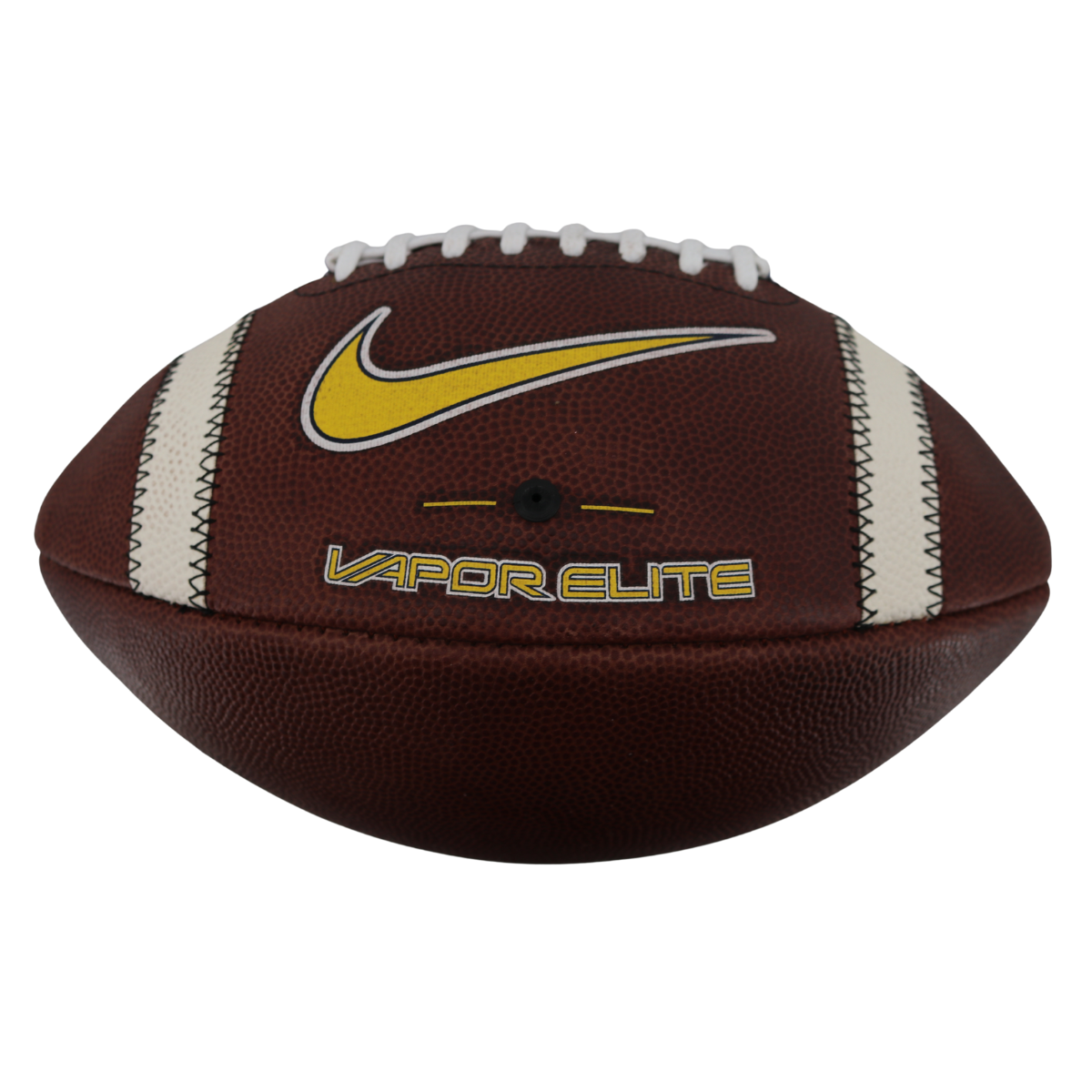 Michigan Wolverines 2024 Team Issued Nike Vapor Elite #135 Football In Brown - Front View
