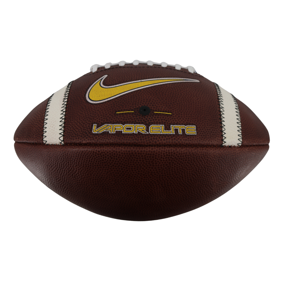 Michigan Wolverines 2024 Team Issued Nike Vapor Elite #140 Football In Brown - Back View
