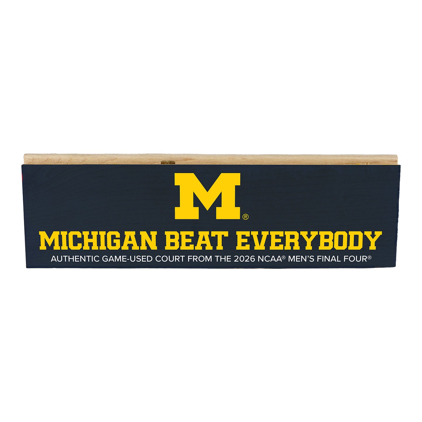 Michigan Wolverines Beat Everybody Navy Woodblock