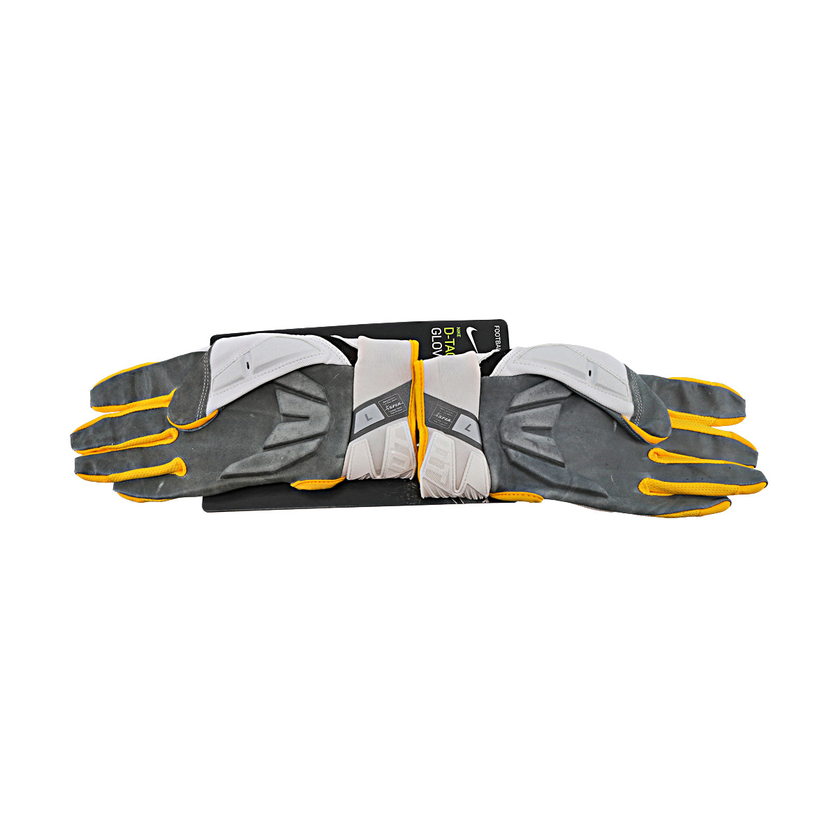 Jordan Brand D-Tack Team Issued Michigan Wolverines White Gloves Size L Style F977 - Inside View