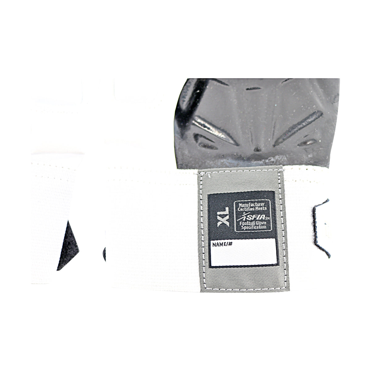 Jordan Brand Hyperbeast 2.0 Team Issued Michigan Wolverines White Gloves Size XL Style F979 - Wrap View