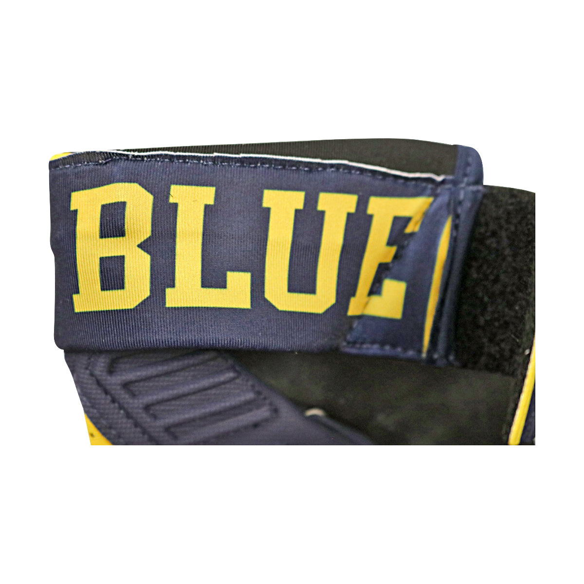 Jordan Brand D-Tack 5.0 Michigan Wolverines Blue Gloves Size: L Style 459 - Wrap View 2
