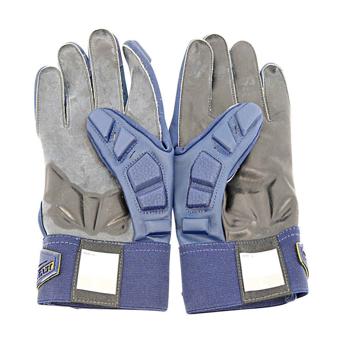 Jordan Brand Hyberbeast 2.0 CLG Michigan Wolverines Blue Gloves Size: L  PGF979 - Inside View