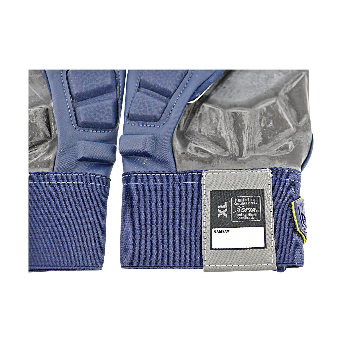 Jordan Brand Hyperbeast Hydrogrip Leather Michigan Wolverines Blue Gloves Size: XL PGF468 - Wrap View