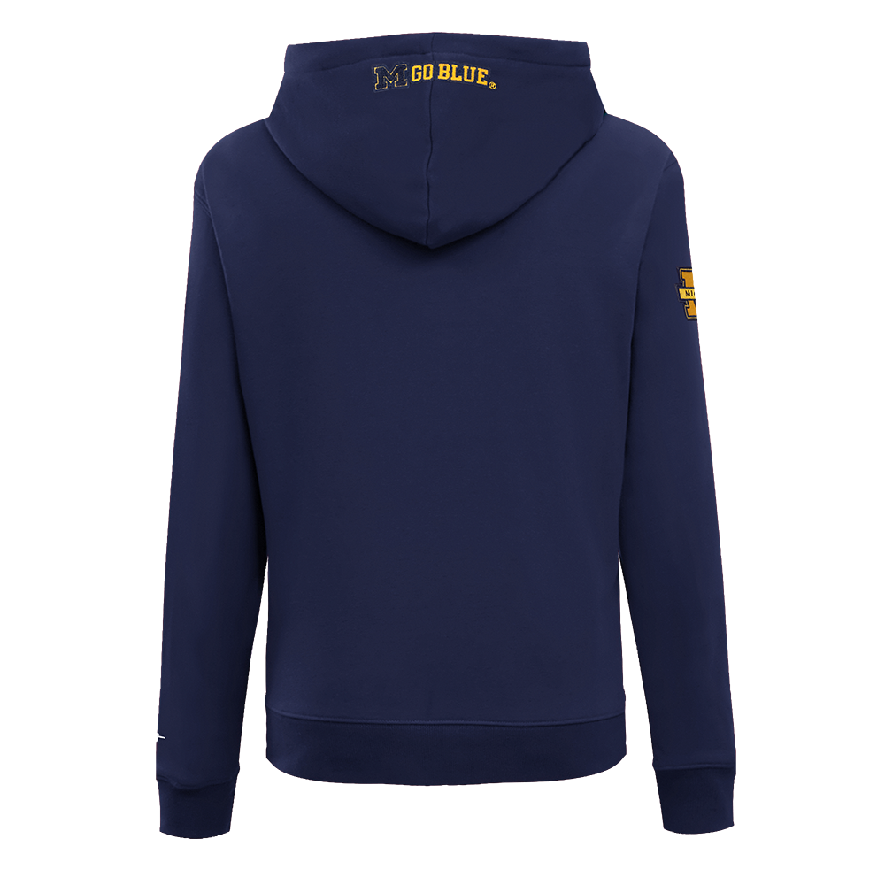 Women's Michigan Wolverines Pro Standard University of Michigan Navy Hoodie - Back View