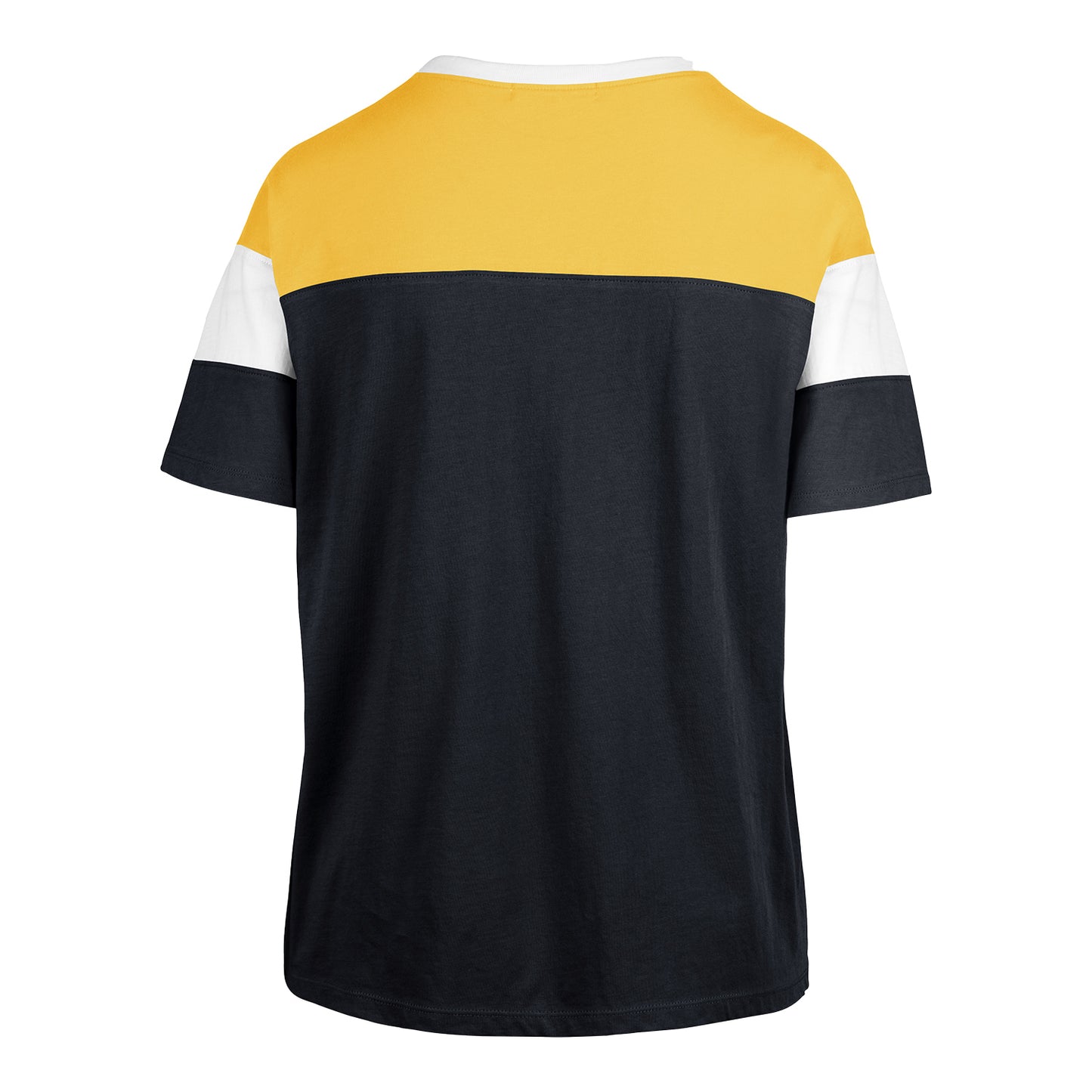 Michigan Wolverines Women's Blue '47 Brand Retro Logo Time Off T-Shirt - Back View