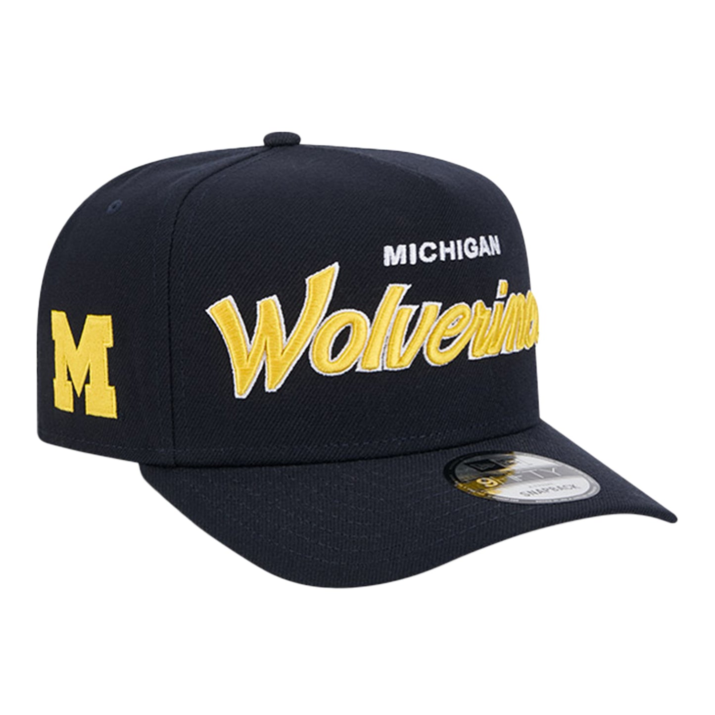 New Era Wolverines Script Snapback - Right Angled View
