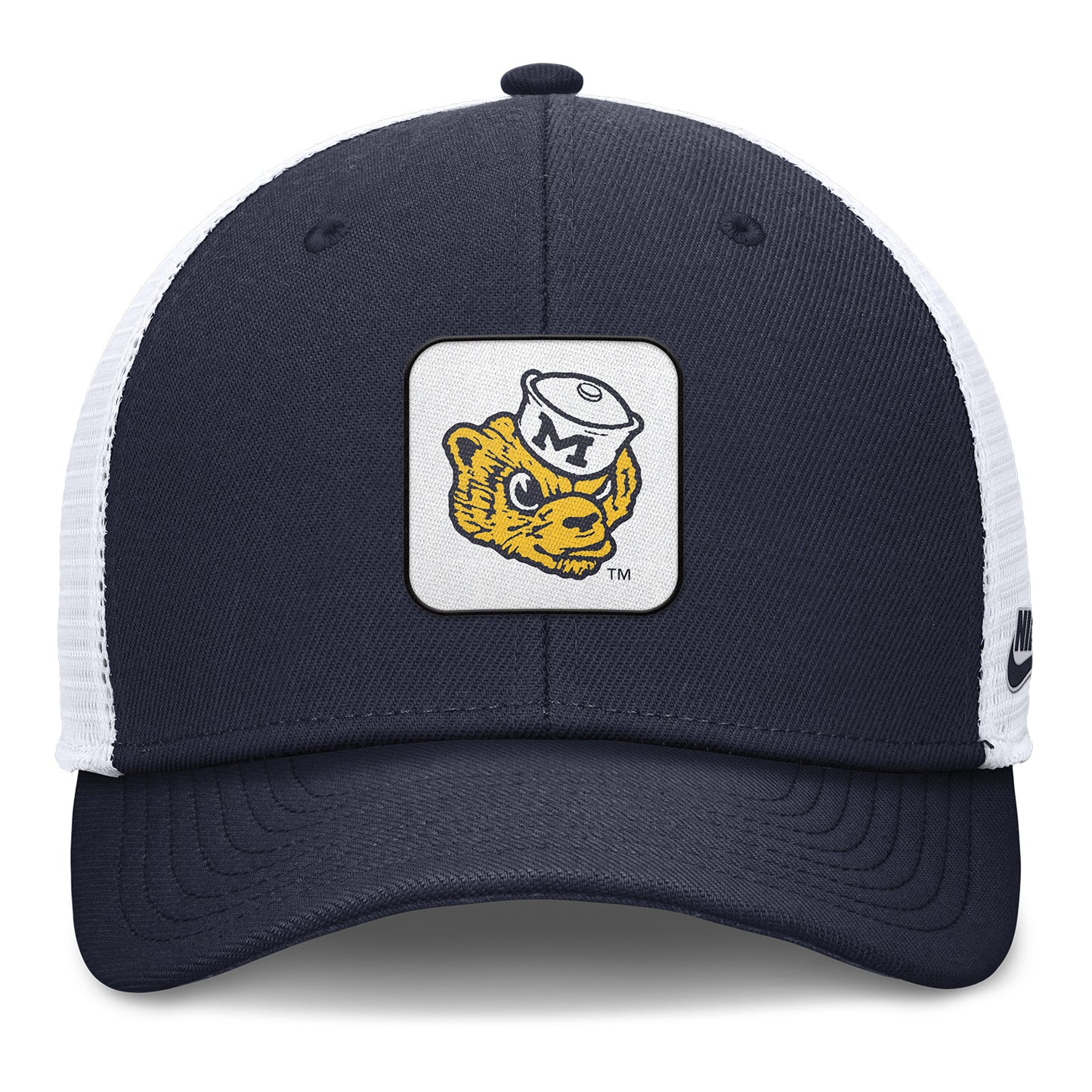 Michigan Wolverines Nike Vault Adjustable Trucker Hat - Front View