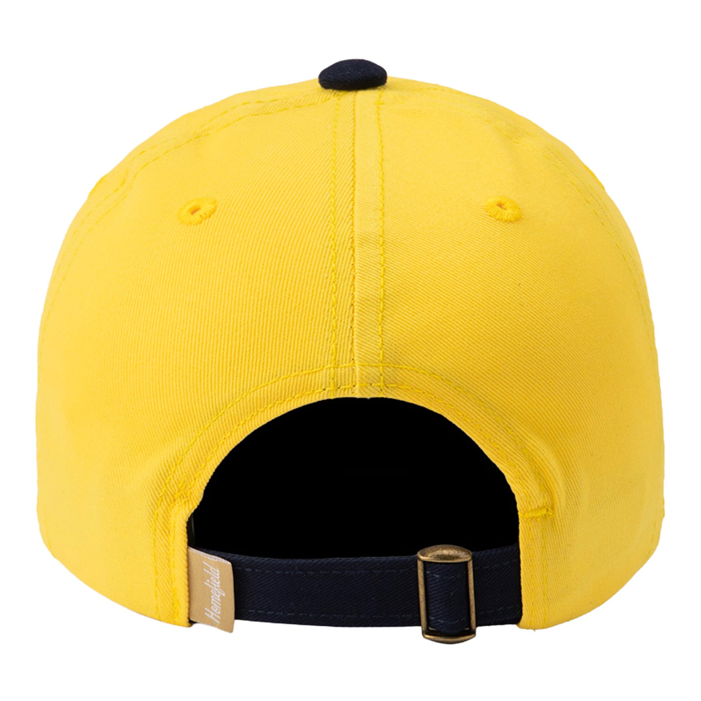 Michigan Wolverines Two-Tone Script Dad Hat In Maize - Back View