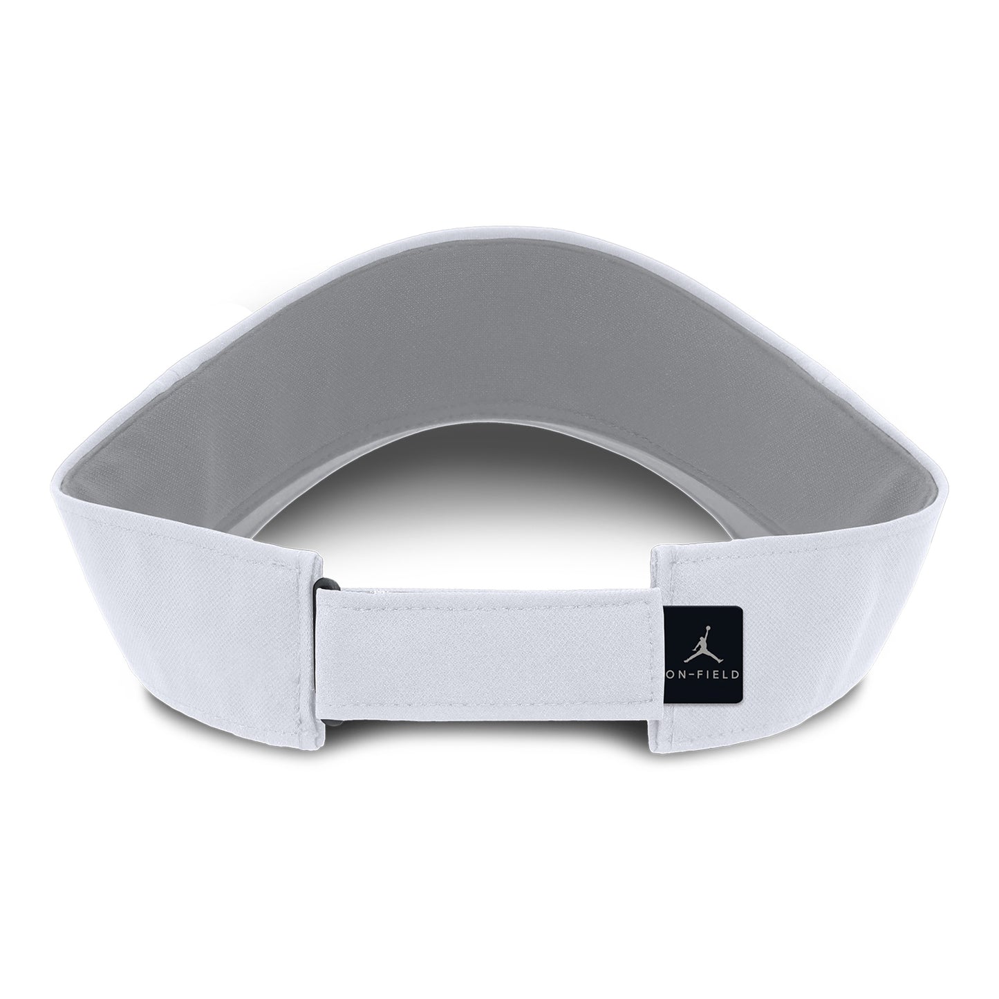Michigan Wolverines Nike Jordan White Ace Visor - Back View