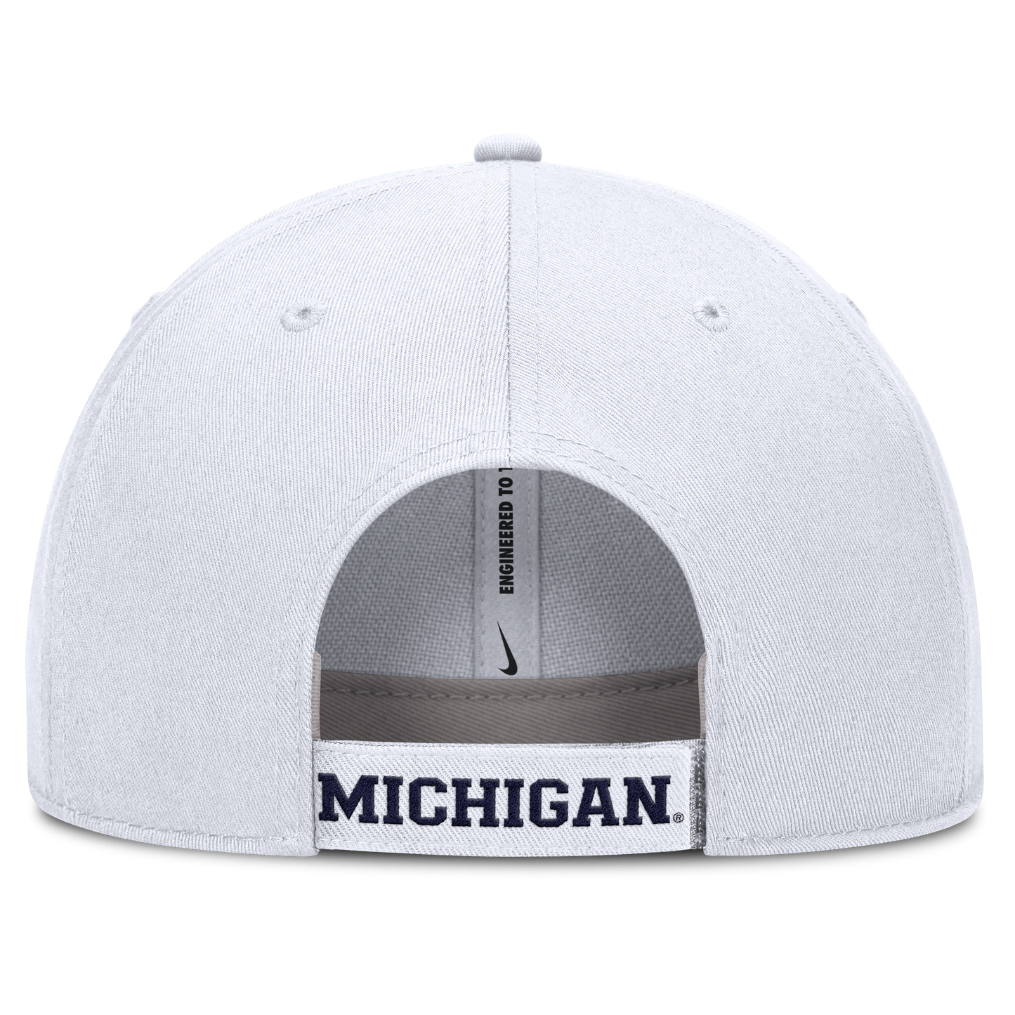 Michigan Wolverines Jordan White Structured Adjustable Football Hat