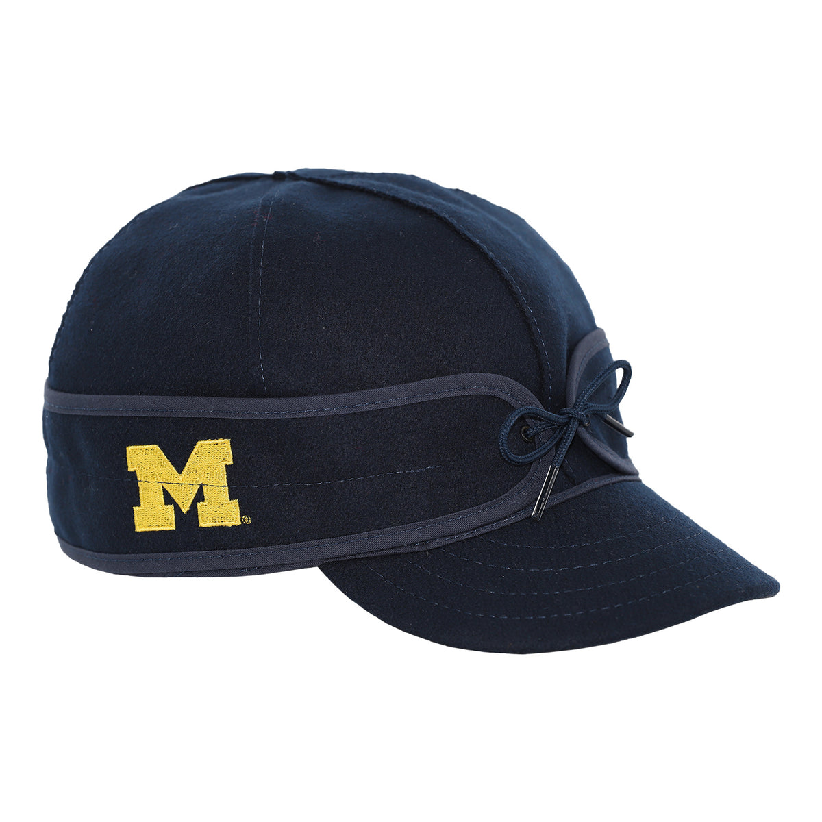 Michigan Wolverines Navy Fitted Tie Front Hat
