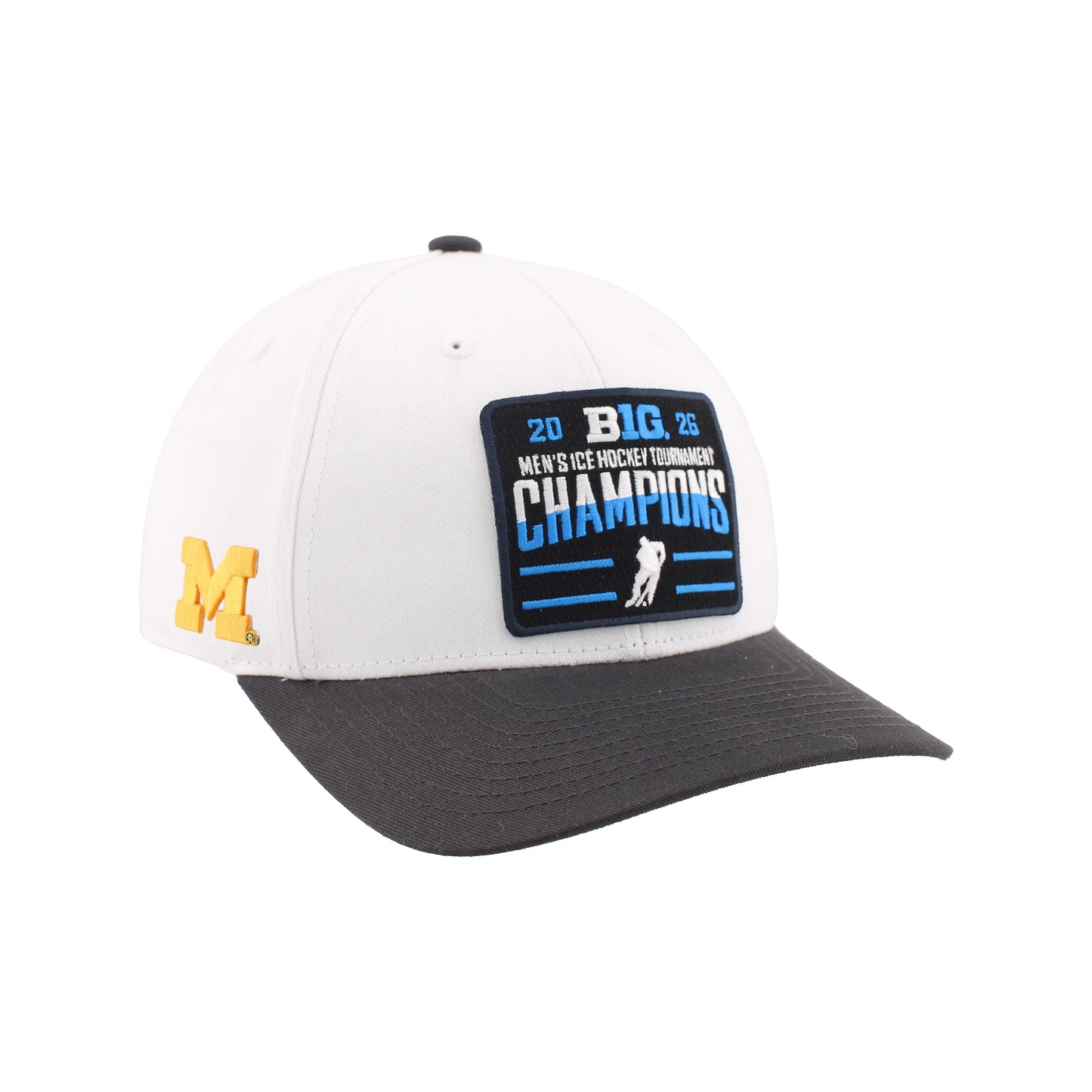 Michigan Wolverines Hockey Big Ten Champions Hat - Front Right View