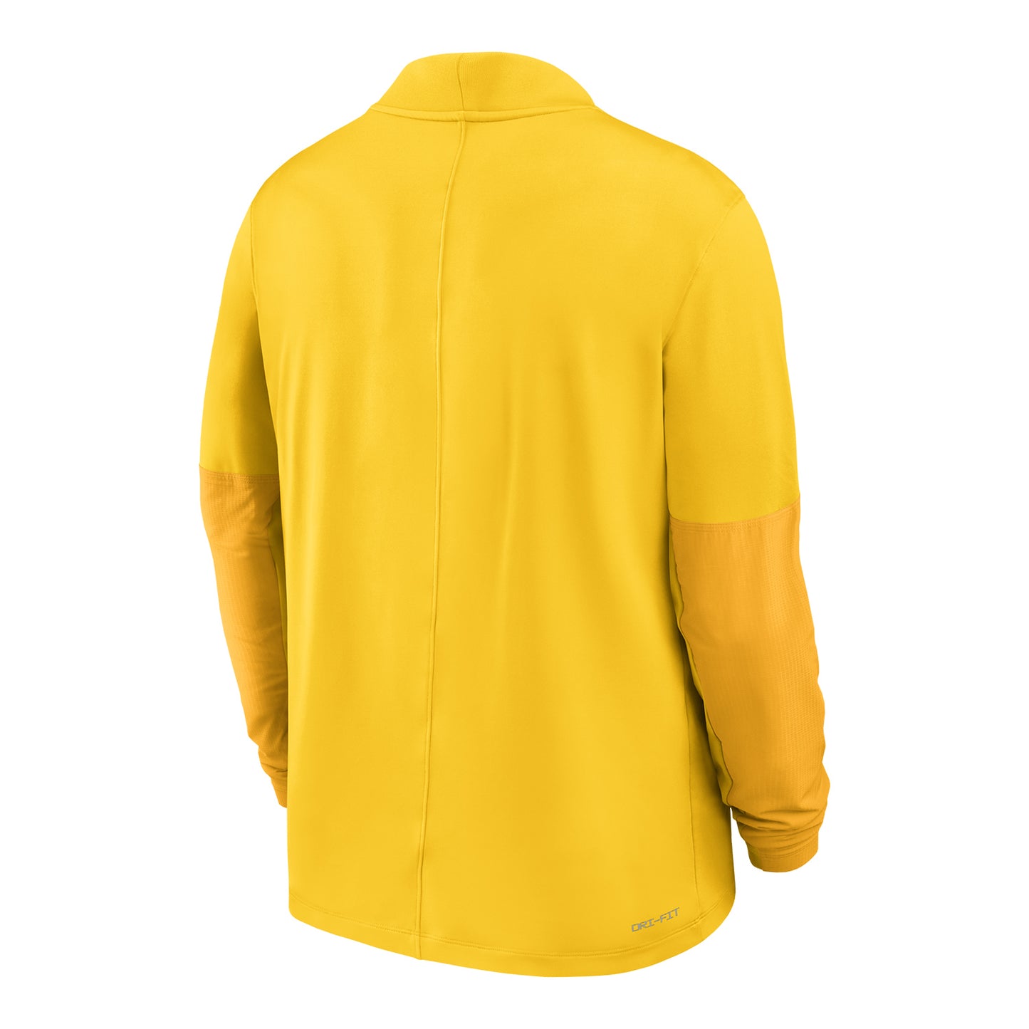 Michigan Wolverines Jordan Maize Half-Zip Midweight Jacket In Yellow - Back View