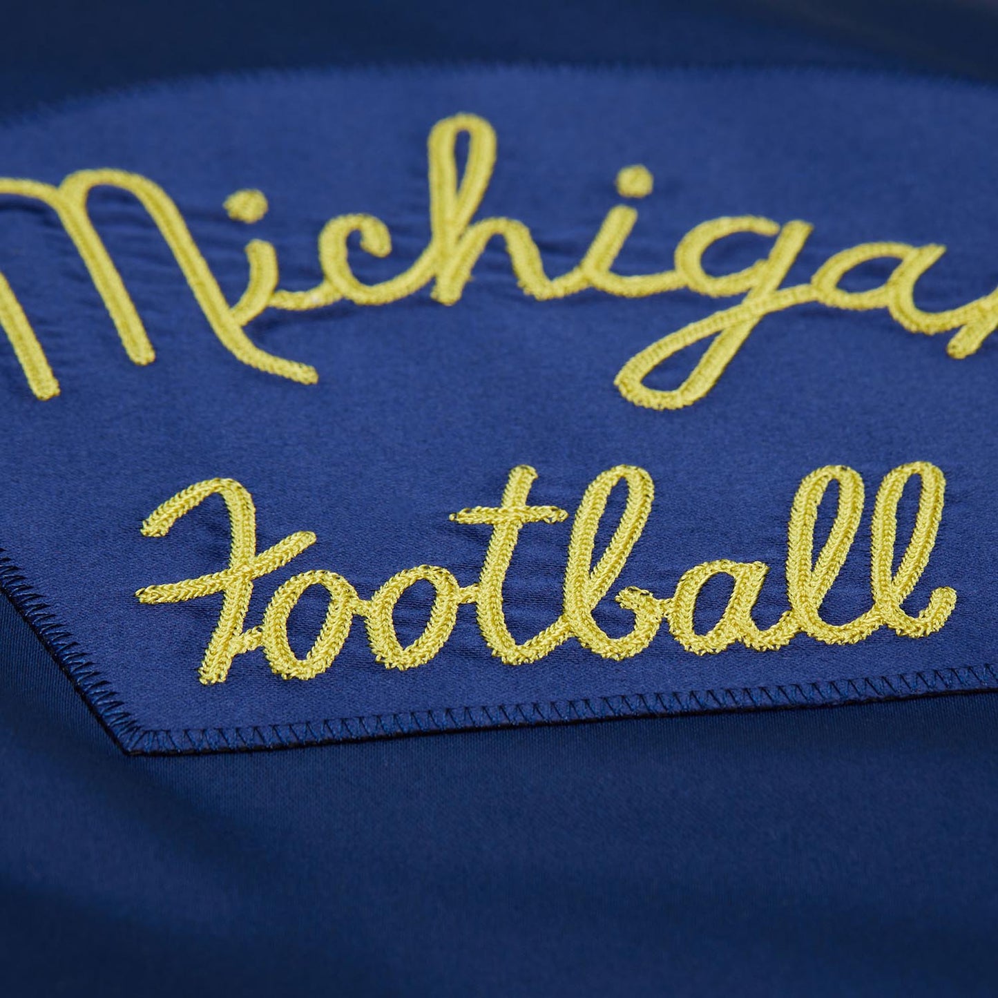 Michigan Wolverines Vintage Throwback Full-Snap Satin Jacket