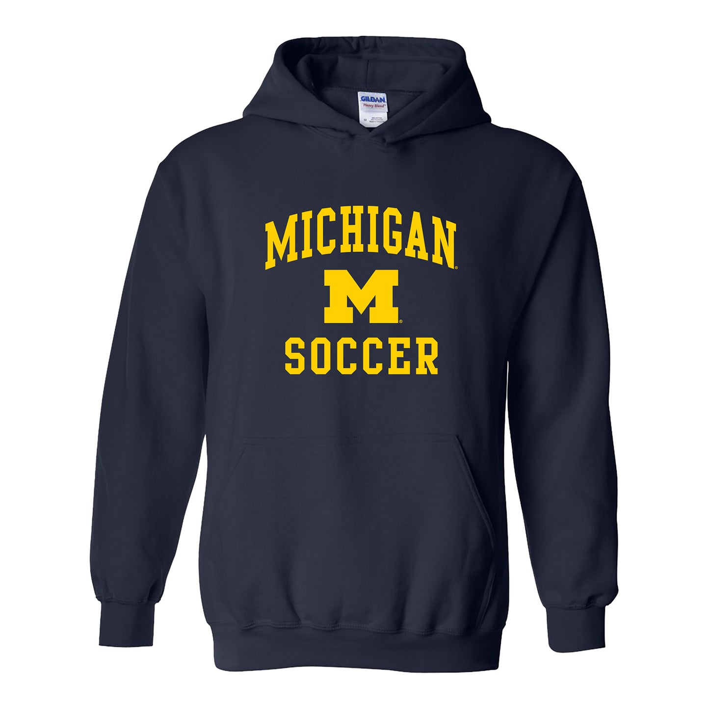 Michigan Wolverines Soccer Navy Sweatshirt - Front View