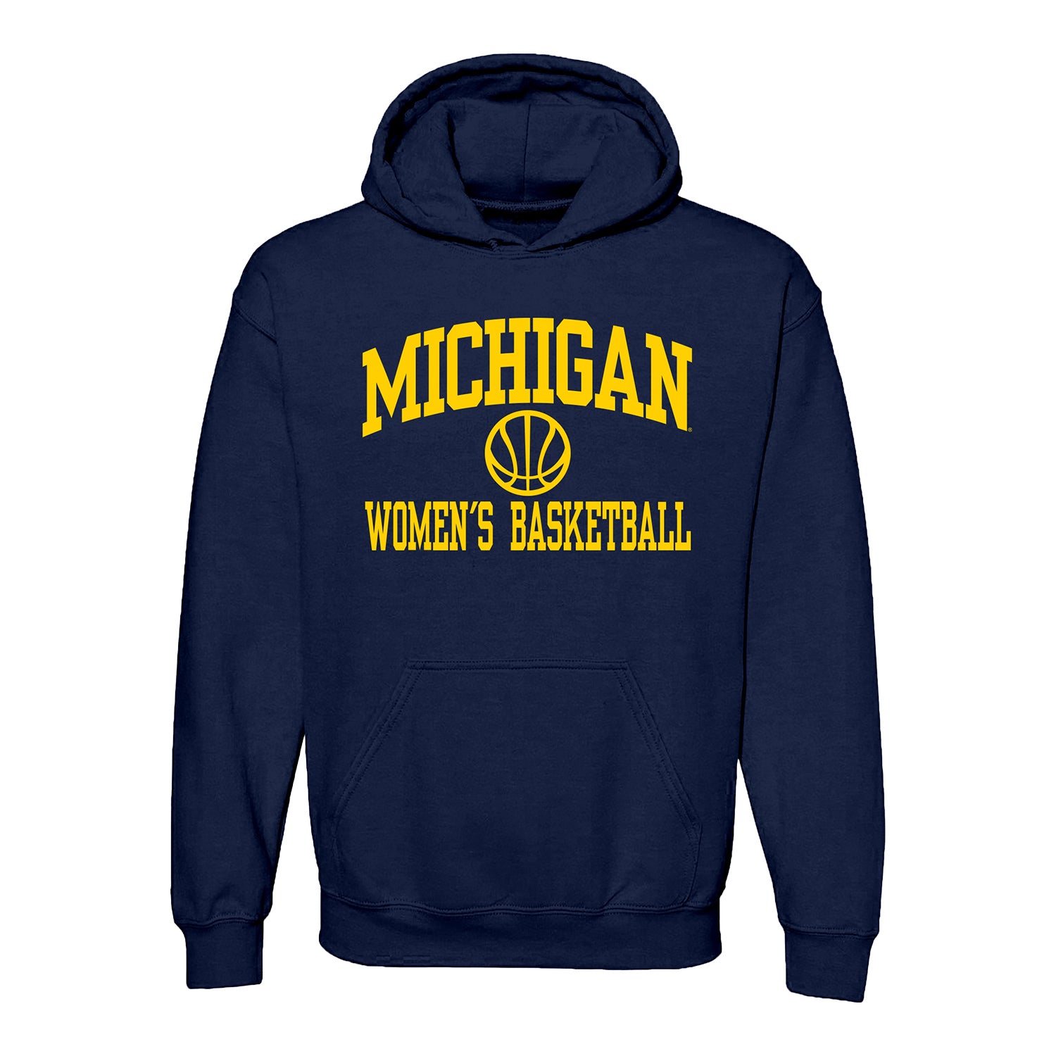 Chicka-D NCAA Michigan Wolverines Women's Corded Crew Pullover - Navy Blue Team Sweatshirt