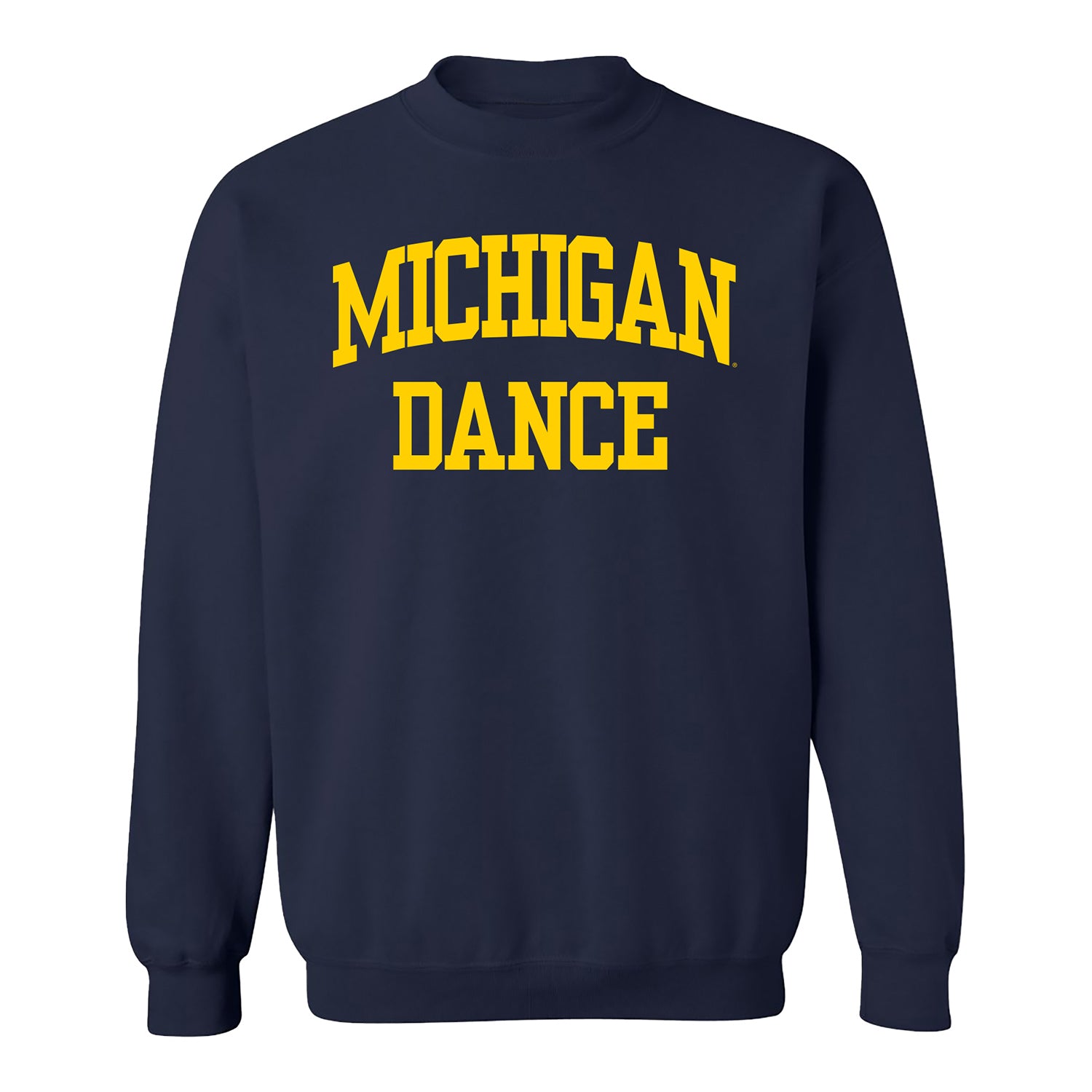 Michigan Wolverines Dance Crewneck Navy Sweatshirt The M Den Shop