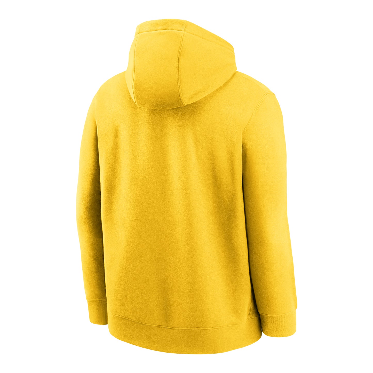 Michigan Wolverines Jordan Maize Club Fleece Hoodie - Back View