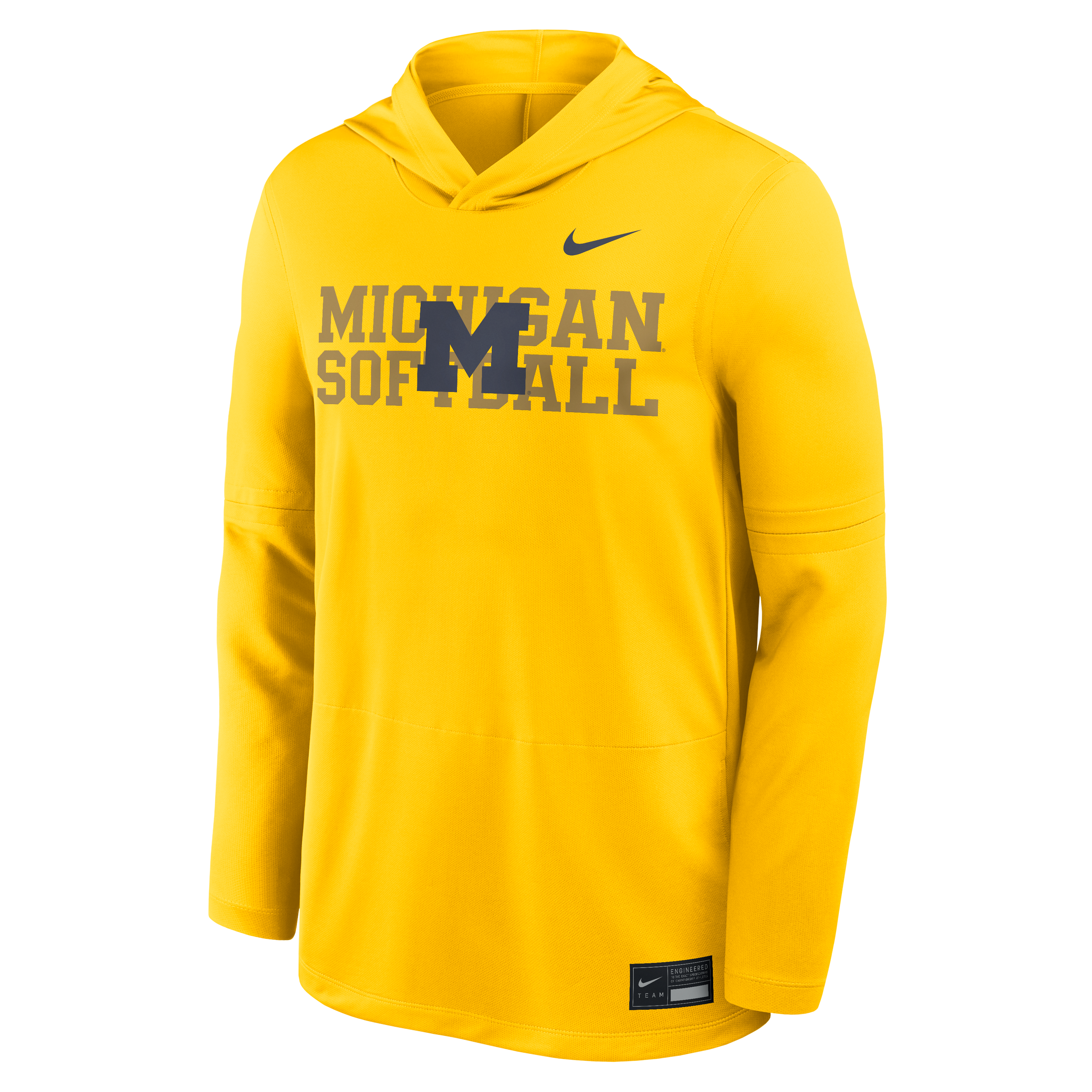 Michigan Wolverines Softball Maize Hooded Long Sleeve – The M Den Shop