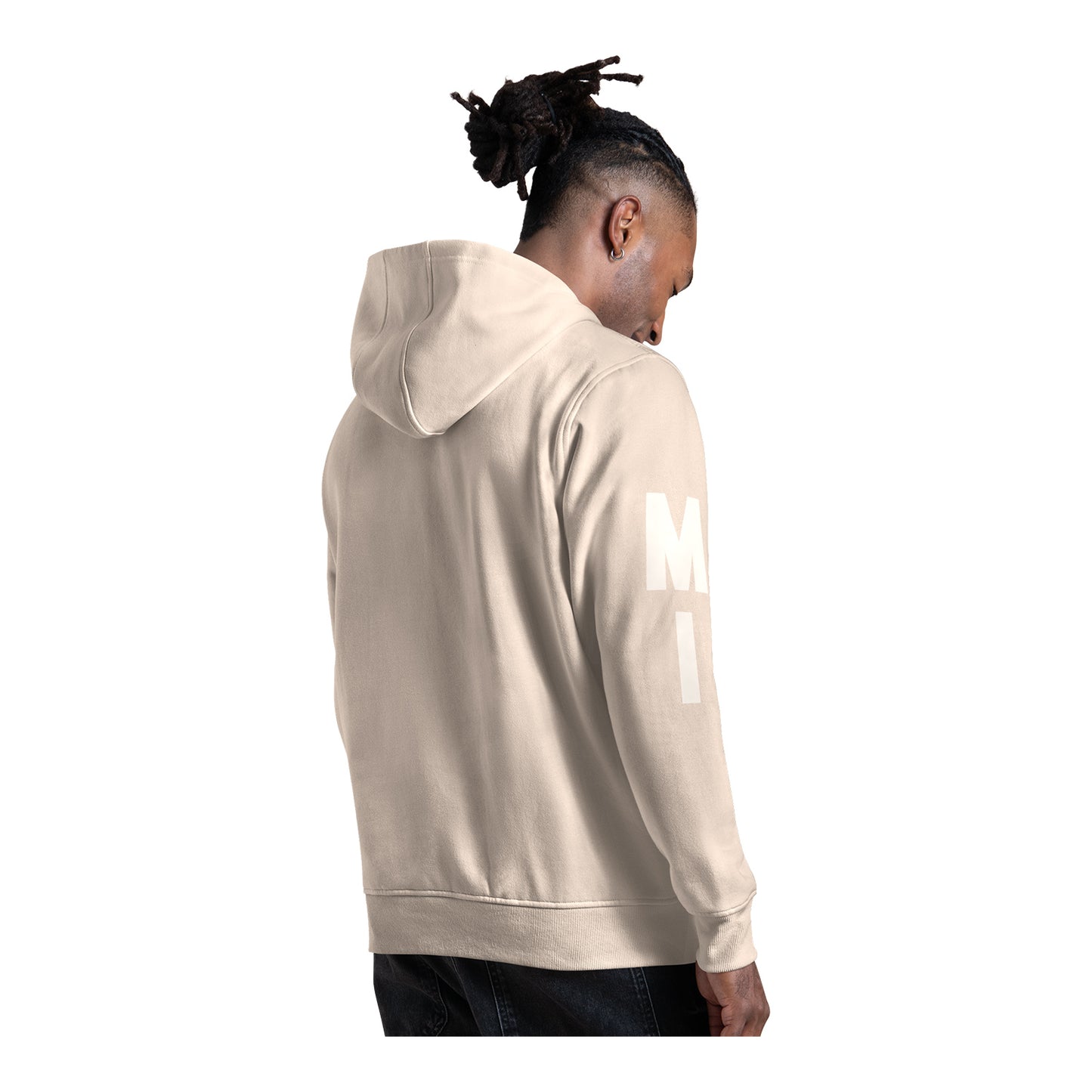 Michigan Wolverines Cream Locker Room Fleece Hoodie