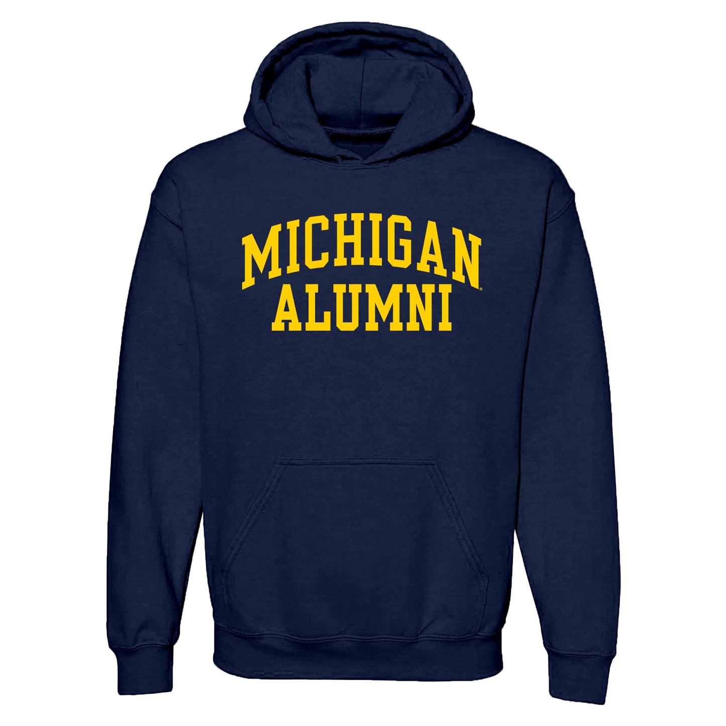 Michigan Wolverines Navy Alumni Hoodie - Front View