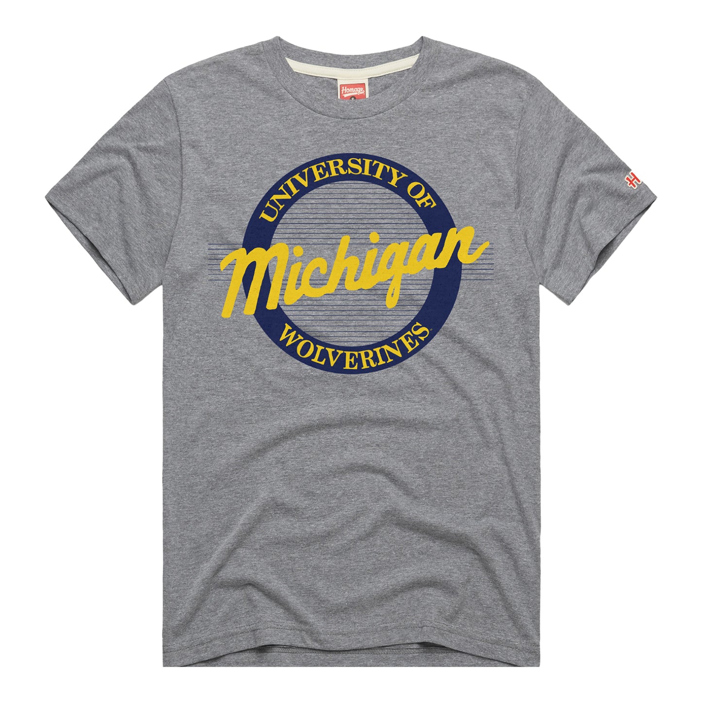 Homage University of Michigan Script T-Shirt - Front View